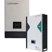 Гибридный солнечный инвертор LuxPower SNA5000 Wide + АКБ Dipower LiFePO4 5120Wh (SNA5000-WPV+DP-51-100-wallmntd)