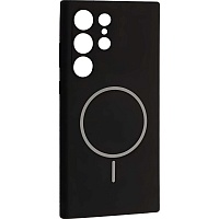 Чехол DK Luxury Silicone Case with MagSafe для Samsung Galaxy S24 Ultra Black