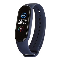 Силиконовый ремешок для Xiaomi MI Band 5 / MI Band 6 (Midnight Blue)