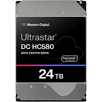 Жесткий диск 3.5" WD Ultrastar DC HC580 24TB SATA 512MB (WUH722424ALE6L4/0F62796)