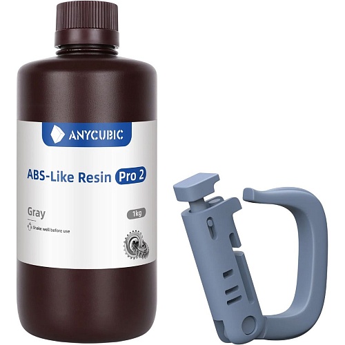 Фотополимерная смола для 3D-принтера Anycubic ABS-Like Resin Pro 2 1kg Grey (SABP2GY-102A) 