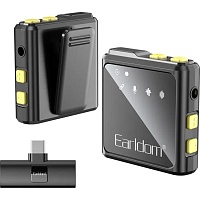 Микрофонная радиосистема Earldom ET-MC10C USB-C Black Микрофонная радиосистема Earldom ET-MC10C USB-C Black