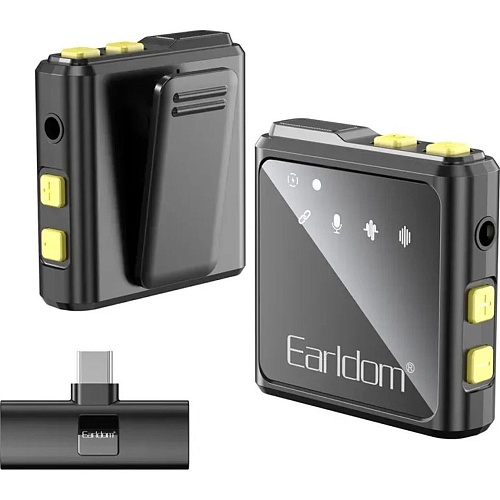Мікрофонна радіосистема Earldom ET-MC10C USB-C Black - придбати в Дніпрі, Україні: ціна, характеристики | інтернет-магазин TOUCH