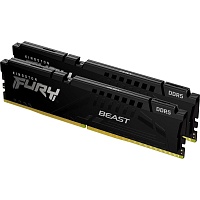 Модуль памяти DDR5 Kingston FURY Beast 2x16GB 5600MHz Black (KF556C36BBEK2-32)