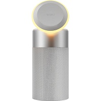 Беспроводное зарядное устройство WiWU Wi-W022 Multi-Function with Ambient Light Speaker Silver