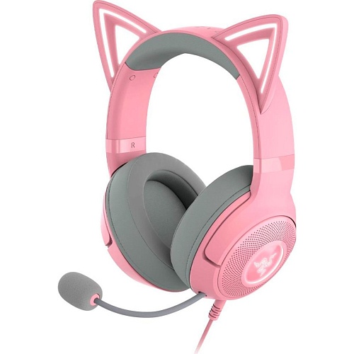 Игровые наушники Razer Kraken Kitty V2 Quartz (RZ04-04730200-R3M1)