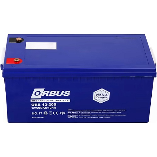 Акумулятор ORBUS CG12200 GEL 12V (12V/200Ah/2400Wh) - придбати в Дніпрі, Україні: ціна, характеристики | інтернет-магазин TOUCH