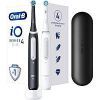 Электрическая зубная щетка Oral-B iO Series 4 Duo iOG4d.2J6.2K Black and White Электрическая зубная щетка Oral-B iO Series 4 Duo iOG4d.2J6.2K Black and White