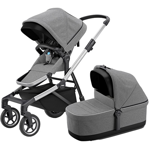 Дитяча коляска Thule Sleek Aluminum/Gray Melange (11000006) - придбати в Дніпрі, Україні: ціна, характеристики | інтернет-магазин TOUCH