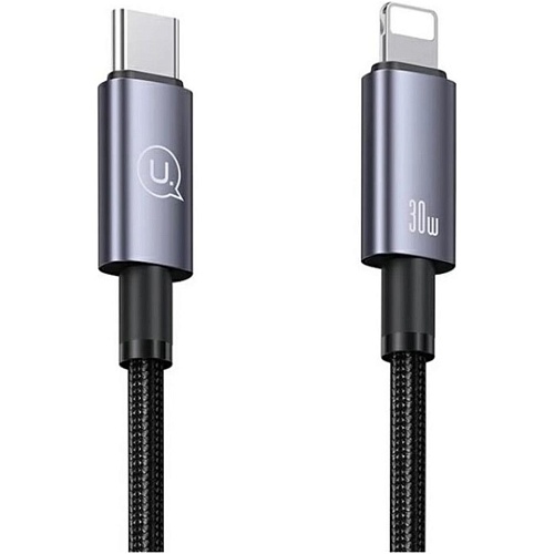 Кабель Usams US-SJ679 USB-C to Lightning 30W 3A 0.25m Tarnish (SJ679USB01)