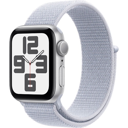 Смарт-часы Apple Watch SE 2 GPS 40mm Silver Aluminium Case with Blue Cloud Sport Loop 2024 (MXEE3) 