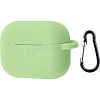 Чехол Silicone Case + Carbine для Apple AirPods Pro 2 Mint Чехол Silicone Case + Carbine для Apple AirPods Pro 2 Mint