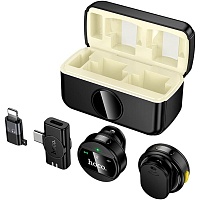 Мікрофонна радіосистема Hoco L22 Bright Lightning/USB-C Black (6942007663151) - придбати в Дніпрі, Україні: ціна, характеристики | інтернет-магазин TOUCH