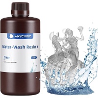 Фотополимерная смола для 3D-принтера Anycubic Water-Wash Resin+ Clear (SSXCL-104D) Фотополимерная смола для 3D-принтера Anycubic Water-Wash Resin+ Clear (SSXCL-104D)