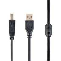 Кабель Cablexpert USB 2.0 AM/BM 3m Black (CCF-USB2-AMBM-10)