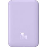 Зовнішній акумулятор Baseus Magnetic Bracket Mini 10000mAh 20W Purple (P10059001513-00)