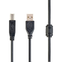 Кабель Cablexpert USB 2.0 AM/BM 1.5m Black (CCFB-USB2-AMBM-1.5m)