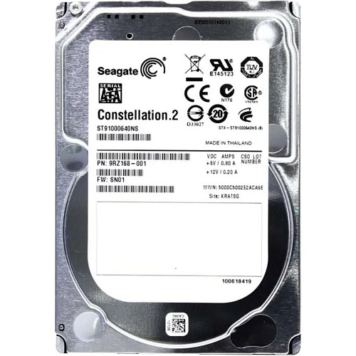 Жесткий диск 2.5" Seagate Constellation.2 1TB SATA 64MB (ST91000640NS)