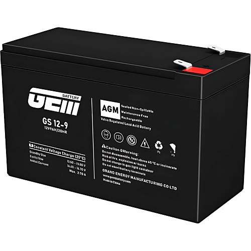 Аккумулятор GEM GS 12-9 AGM 12V (12V/9Ah/108Wh)