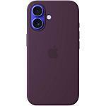 Чехол Silicone Case with MagSafe для Apple iPhone 16 Plum AAA