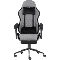 Геймерское кресло GT Racer X-2324 Fabric Gray/Black Suede
