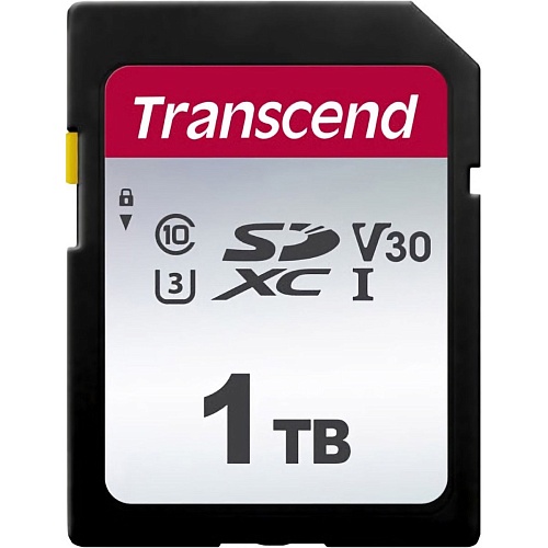 Карта памяти Transcend SDXC 300S 1TB UHS-I U3 Class 10 V30 (TS1TSDC300S)