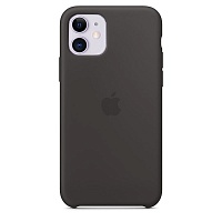 Чехол Silicone Case для Apple iPhone 11 (Black) АА