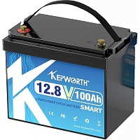 Аккумулятор Kepworth LiFePO4 12V (12.8V/100Ah/1280Wh) (KW-12-100 Mini)