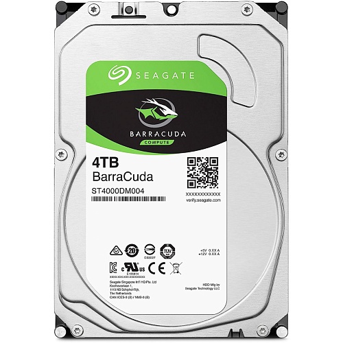 Жесткий диск 3.5" Seagate BarraCuda 4TB SATA 256MB (ST4000DM004)