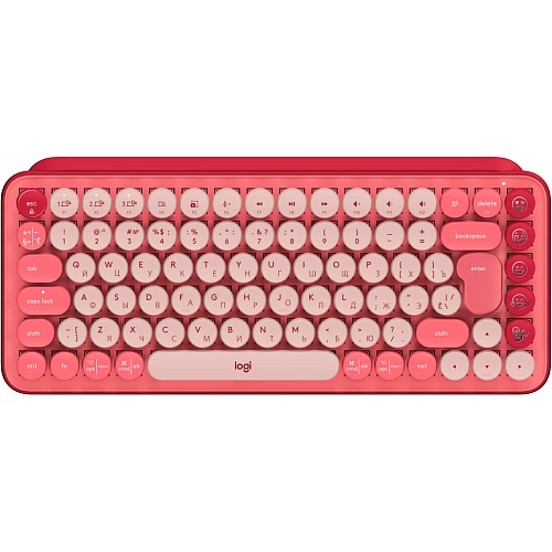 Клавиатура Logitech POP Keys Wireless Mechanical Keyboard UA Rose (920-010737)