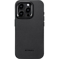 Чехол Pitaka MagEZ Case Pro 4 600D Twill для Apple iPhone 15 Pro Black/Grey (KI1501PPA)