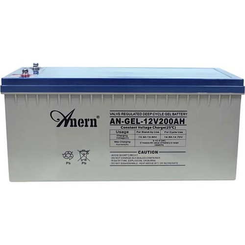 Акумулятор Anern GEL 12V (12V/200Ah/2400Wh) (AN-GEL12-200) - придбати в Дніпрі, Україні: ціна, характеристики | інтернет-магазин TOUCH
