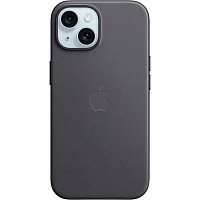 Чехол FineWoven Case with MagSafe для iPhone 15 Black AAA