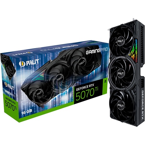 Видеокарта Palit GeForce RTX 5070 Ti GamingPro (NE7507T019T2-GB2031A) EU