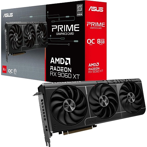 Видеокарта Asus Prime Radeon RX 9060 XT 8GB OC Edition (PRIME-RX9060XT-O8G) EU