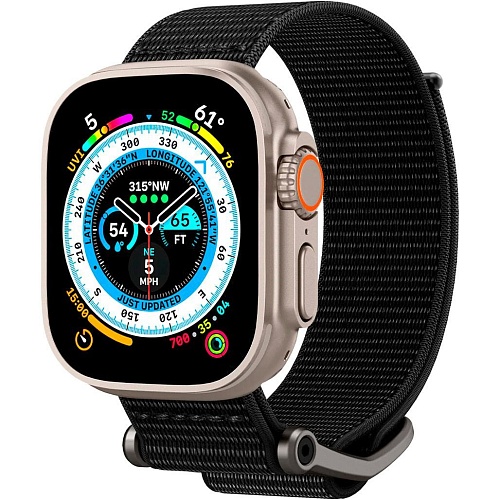Ремешок Spigen DuraPro Flex для Apple Watch 42/44/45/49mm Black (AMP02465)