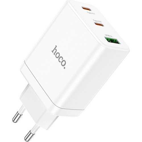 Мережевий зарядний пристрій Hoco N33 USB-A / 2 х USB-C 35W White - придбати в Дніпрі, Україні: ціна, характеристики | інтернет-магазин TOUCH