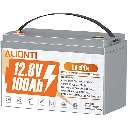 Акумулятор Alionti LiFePO4 12V (12.8V/100Ah/1280Wh) - придбати в Дніпрі, Україні: ціна, характеристики | інтернет-магазин TOUCH