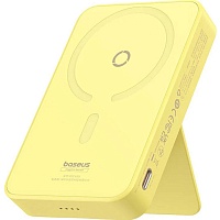 Внешний аккумулятор Baseus MagPro Magnetic Bracket 5000mAh 20W Yellow (P10064101Y23-00)