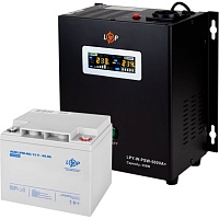 Источник бесперебойного питания (ИБП) LogicPower LPY-W-PSW-500VA + LPM-MG батарея 12V - 40Ah (14011)