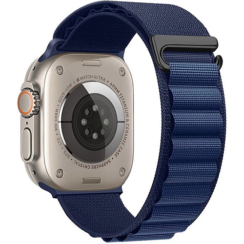 Ремешок Hoco WA20 Alpine Loop Nylon Strap для Apple Watch 42/44/45/46/49mm Sea Blue