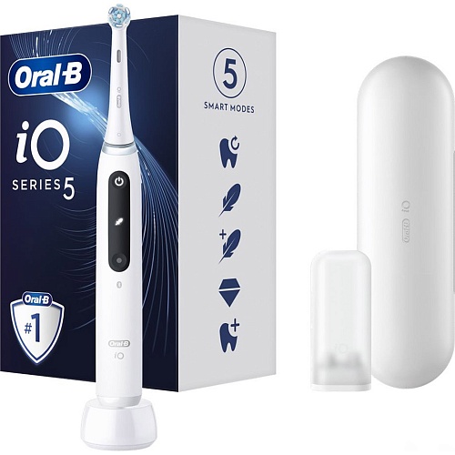 Електрична зубна щітка Oral-B iO 5 iOG5.1A6.1DK White - придбати в Дніпрі, Україні: ціна, характеристики | інтернет-магазин TOUCH