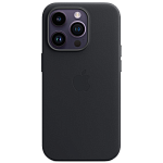 Чехол Apple Leather Case with MagSafe для iPhone 14 Pro Midnight (MPPG3)