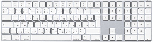 Клавиатура Apple Wireless Keyboard with Numeric Keypad (MQ052)