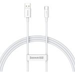 Кабель Baseus Superior Series SUPERVOOC USB-A to USB-C 65W 1m White (CAYS000902)
