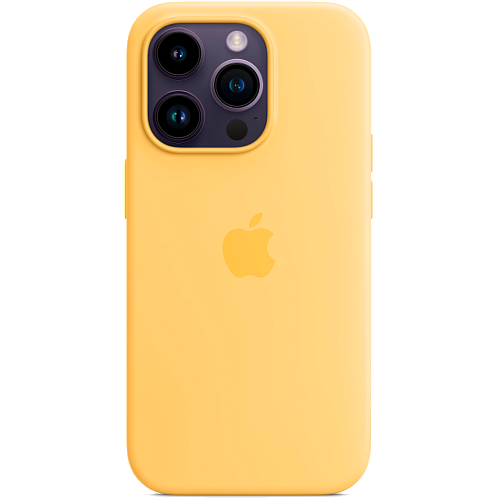 Чехол Apple Silicone Case with MagSafe для Apple iPhone 14 Pro Sunglow (MPTM3)
