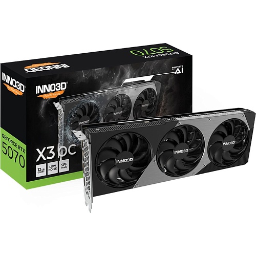 Відеокарта Inno3D GeForce RTX 5070 X3 OC (N50703-12D7X-195064L) UA - придбати в Дніпрі, Україні: ціна, характеристики | інтернет-магазин TOUCH