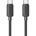 Кабель Usams US-SJ691 USB-C-USB-C 1m Black (SJ691USB01)