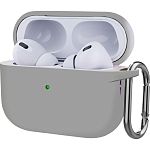 Чехол ArmorStandart Hang Silicone Case для Apple AirPods Pro 2 Light Grey (ARM68587)