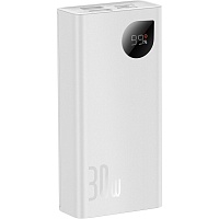 Внешний аккумулятор Baseus Adaman2 Metal Digital Display 10000mAh 30W White (PPAD040002) Внешний аккумулятор Baseus Adaman2 Metal Digital Display 10000mAh 30W White (PPAD040002)